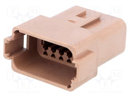 Connector: wire-wire; DT; plug; male; PIN: 12; IP68; Locking: latch