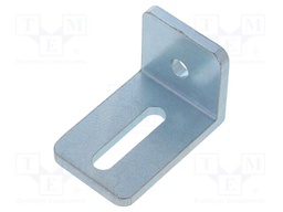 Angle bracket; for profiles; W: 40mm; H: 60mm; L: 40mm; steel