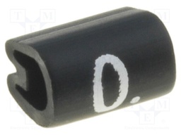 Markers for cables and wires; Label symbol: 0; 2.5÷4mm; PVC