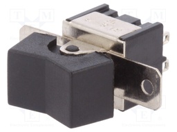 ROCKER; DP3T; Pos: 3; (ON)-OFF-(ON); 3A/250VAC; black; none; 20mΩ