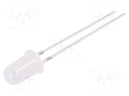 LED; 5mm; blue; 220÷330mcd; 60°; Front: convex; 2.8÷3.4V; -30÷85°C