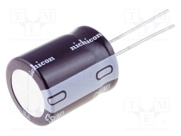 Capacitor: electrolytic; THT; 6.8uF; 450VDC; Ø10x20mm; Pitch: 5mm