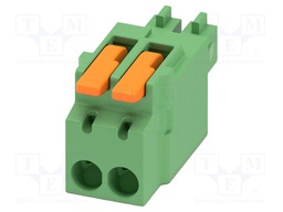 PCB connector, nominal cross section: 1.5 mm2, color: green,