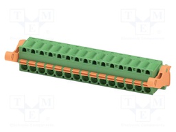 PCB connector, nominal cross section: 2.5 mm2, color: green,
