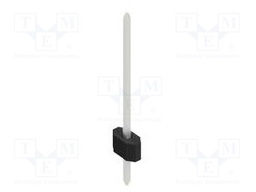 Connector: pin strips; pin header; male; PIN: 1; 1.27mm; THT; 1x1