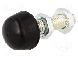 Clamping bolt; Thread: M6; Base dia: 12mm; Kind of tip: rounded