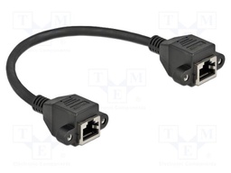 Extender Ethernet; S/FTP; Cat: 6a; RJ45 socket,both sides; 0.25m
