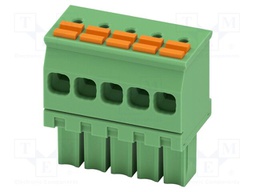 PCB connector, nominal cross section: 1.5 mm2, color: green,