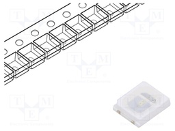 LED; SMD; 2835; blue; 1850÷2650(typ)-3650mcd; 3.5x2.8x1.9mm; 120°
