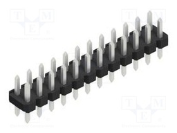 Connector: pin strips; pin header; male; PIN: 24; 2.54mm; THT; 2x12