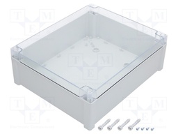 Enclosure: multipurpose; X: 289mm; Y: 344mm; Z: 117mm; TEMPO; grey