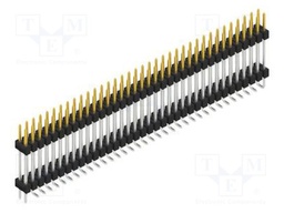 Connector: pin strips; pin header; male; PIN: 72; 2.54mm; SMT; 2x36
