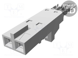Plug; wire-wire/PCB; female; SL; 2.54mm; PIN: 2; with contacts; IDC