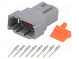 Connector: wire-wire; ATM; plug; male; Size: 20; 22AWG÷16AWG; PIN: 8