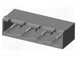 Connector: pluggable terminal block; socket; male; on PCBs