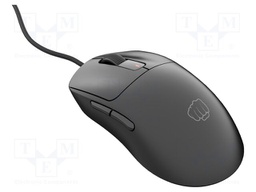 Mouse; TANTO T4; black; USB A; optical,wired; PnP,RGB; 1.8m