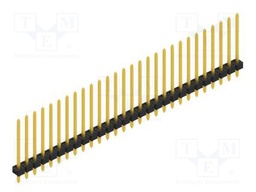 Connector: pin strips; pin header; male; PIN: 28; 2.54mm; THT; 1x28