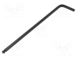 Key; hexagon keys,spherical; HEX 3/16"; Overall len: 163mm