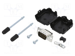 D-Sub; PIN: 9; male; unshielded; straight; screw terminal; UNC4-40