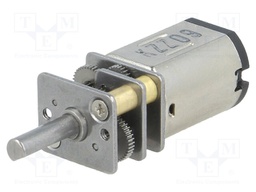 Motor: DC; with gearbox; HP; 6VDC; 1.5A; Shaft: D spring; 85rpm