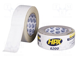 Tape: duct; W: 48mm; L: 25m; D: 0.3mm; white; natural rubber; max.60°C
