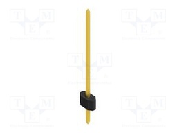 Connector: pin strips; pin header; male; PIN: 1; 1.27mm; THT; 1x1