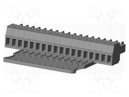 Connector: pluggable terminal block; plug; female; straight; grey
