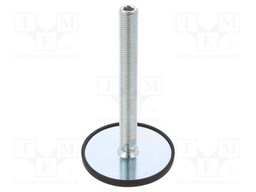 Foot of pin; without locknut,with no-slip disk; Base dia: 80mm