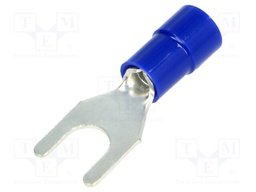 Fork terminal; M5; Ø: 5.2mm; 1.5÷2.5mm2; crimped; for cable; tinned