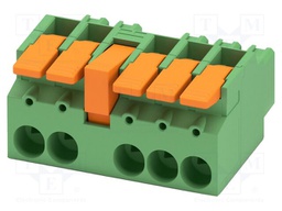 PCB connector, nominal cross section: 16 mm2, color: green,