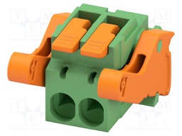 PCB connector, nominal cross section: 2.5 mm?, color: green,