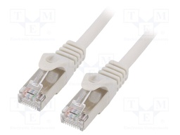 Patch cord; F/UTP; 6; stranded; CCA; PVC; grey; Len: 7.5m; RJ45 plug