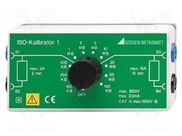 Calibration adapter; IP50; Conform to: DIN VDE 0413; 100kΩ÷100MΩ