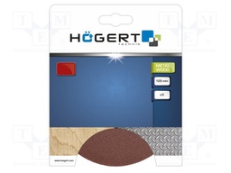 Sanding plate; Granularity: 220; Mounting: bur; Ø125mm; 5pcs.