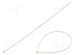 Cable tie; L: 430mm; W: 4.8mm; polyamide; 220N; natural; UL94V-2