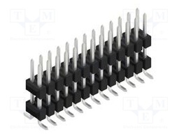 Connector: pin strips; pin header; male; PIN: 26; 2.54mm; SMT; 2x13