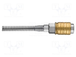 Quick connection coupling; brass; Øint: 4mm; Øout: 6mm