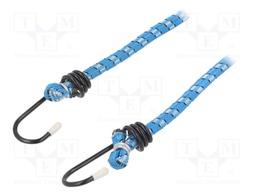 Tensioning rubber bands; L: 0.8m; rubber; 2pcs.