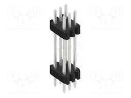 Connector: pin strips; pin header; male; PIN: 6; 1.27mm; THT; 2x3