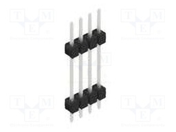 Connector: pin strips; pin header; male; PIN: 4; 2.54mm; THT; 1x4