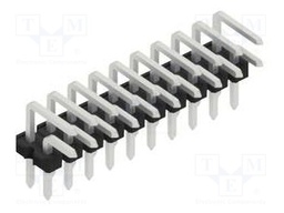 Connector: pin strips; pin header; male; PIN: 20; 2.54mm; THT; 2x10