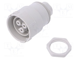 Connector: AC supply; push-in; female; 0.5÷2.5mm2; 16A; 250V; IP68
