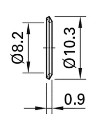 Nickel; Accessories: washer; for banana sockets