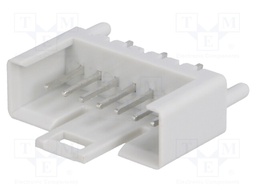 Socket; IDC; male; PIN: 7; straight; THT; tinned; 2.54mm; Layout: 1x7