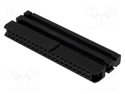 Plug; IDC; female; PIN: 40; IDC; for ribbon cable; 1mm; gold flash