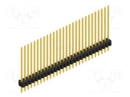 Connector: pin strips; pin header; male; PIN: 28; 1.27mm; THT; 1x28