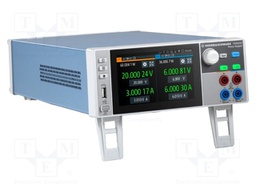 Power supply: programmable laboratory; Channels: 2; 0÷20VDC; 0÷6A