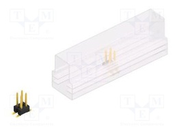 Connector: pin strips; pin header; male; PIN: 4; 2.54mm; SMT; 2x2