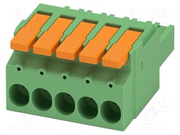 PCB connector, nominal cross section: 6 mm?, color: green, n