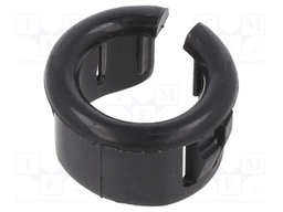 Grommet; Ømount.hole: 25.4mm; Øhole: 20.22mm; black; UL94V-2